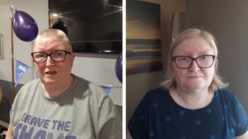 Bellshill care home worker raises over £1500 after braving the shave for Macmillan
